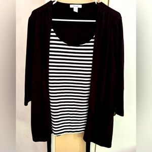 Dress Barn like new 2 in 1 top size 14/16